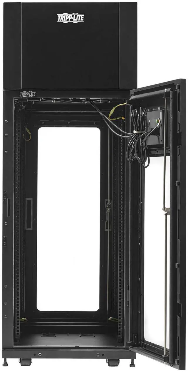 Alt view image 4 of 6 - Tripp Lite SRCOOL3KTP33U series SmartRack 33U Standard-Depth Self-Cooling Rack Enclosure with 3.5kW (12kBTU) Top-of-Rack Air Conditioner