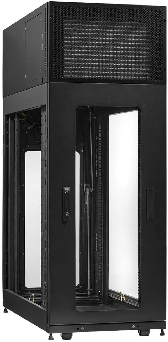 Alt view image 5 of 6 - Tripp Lite SRCOOL3KTP33U series SmartRack 33U Standard-Depth Self-Cooling Rack Enclosure with 3.5kW (12kBTU) Top-of-Rack Air Conditioner