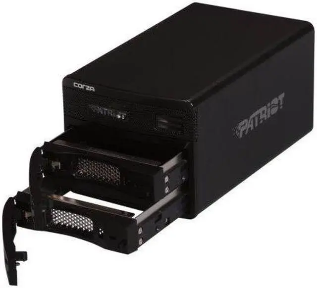 Alt view image 2 of 3 - Patriot PCZ35SNAS2 Raid Support: 0, 1, Linier 2 3.5" Drive Bays USB2.0 Corza RAID Sub-System