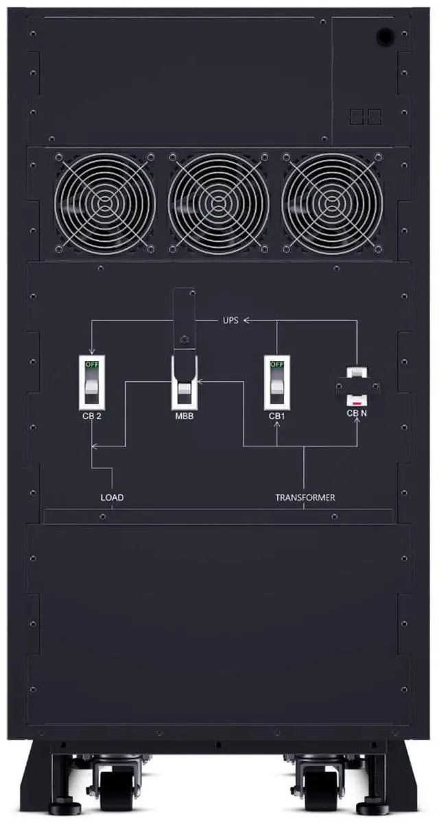 Alt view image 5 of 8 - CyberPower MBC45ITCT 3-Phase Modular UPS Hardware, Step-down transformer: 10kW - 45kW, Power conversion 600V or 480V 3phase from utility to 208V 3phase output
