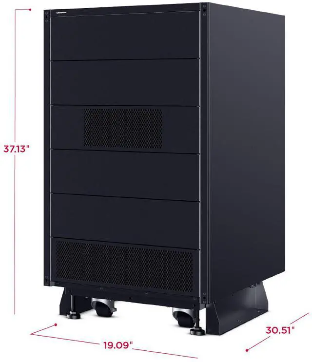 Alt view image 7 of 8 - CyberPower MBC45ITCT 3-Phase Modular UPS Hardware, Step-down transformer: 10kW - 45kW, Power conversion 600V or 480V 3phase from utility to 208V 3phase output