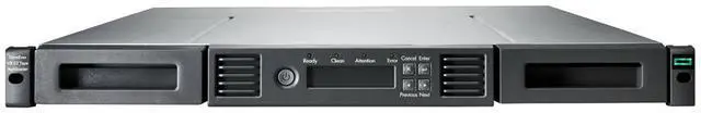 Main image of HPE StoreEver MSL Entry-level Tape Automation -1 x Drive/8 x Slot-LTO-8 - 12 TB (Native) / 30 TB (Compressed)-SCSI - SAS - Network (RJ-45) -Encryption - Barcode Reader - 1URack-mountable - P77035-B25