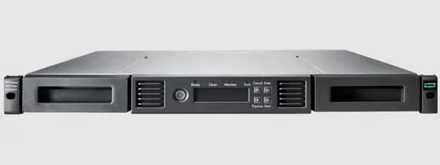 Main image of HPE Storage MSL 1/8 Tape Autoloader 1x MSL LTO-9 Fibre Channel 5x LTO-9 45TB Data Cartridges