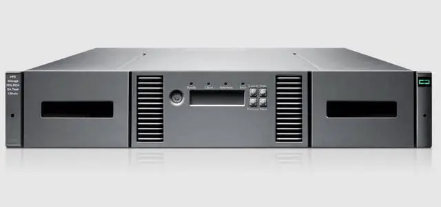 Main image of HPE Storage MSL2024 Tape Library 1x MSL LTO-9 SAS Drive 15x LTO-9 45TB Data Cartridges