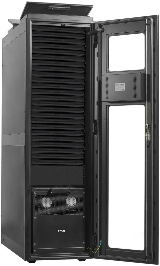 Alt view image 2 of 15 - Tripp Lite by Eaton SRCOOL5KWRM42U SmartRack Self-Cooling 42U Server Rack Enclosure with Single-Phase 5.5 kW (18,766 BTU) Cooling Unit, 208V, 60 Hz