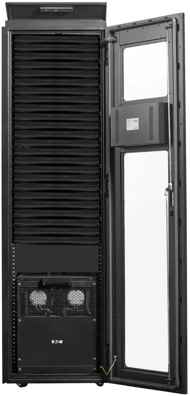 Alt view image 4 of 15 - Tripp Lite by Eaton SRCOOL5KWRM42U SmartRack Self-Cooling 42U Server Rack Enclosure with Single-Phase 5.5 kW (18,766 BTU) Cooling Unit, 208V, 60 Hz