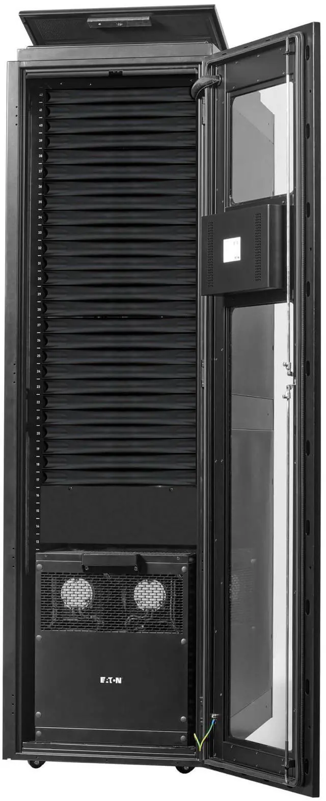 Alt view image 5 of 15 - Tripp Lite by Eaton SRCOOL5KWRM42U SmartRack Self-Cooling 42U Server Rack Enclosure with Single-Phase 5.5 kW (18,766 BTU) Cooling Unit, 208V, 60 Hz