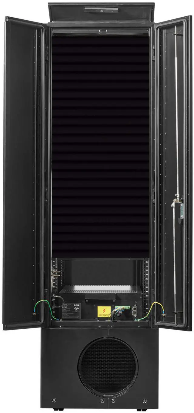 Alt view image 8 of 15 - Tripp Lite by Eaton SRCOOL5KWRM42U SmartRack Self-Cooling 42U Server Rack Enclosure with Single-Phase 5.5 kW (18,766 BTU) Cooling Unit, 208V, 60 Hz