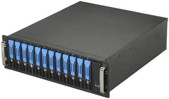 Main image of Habey DS-1220E RAID 0, 1, 5, and JBOD 12 3.5" Drive Bays eSATA 12-bay 3U Rackmount Storage System w/ PCIe Hardware RAID Controller