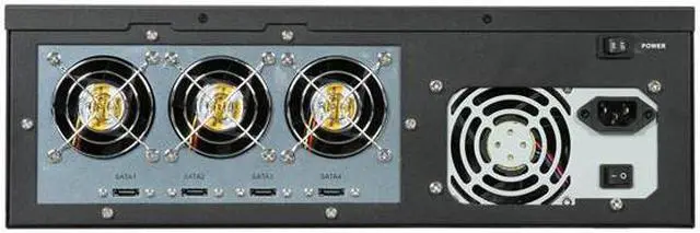 Alt view image 4 of 7 - Habey DS-1220E RAID 0, 1, 5, and JBOD 12 3.5" Drive Bays eSATA 12-bay 3U Rackmount Storage System w/ PCIe Hardware RAID Controller