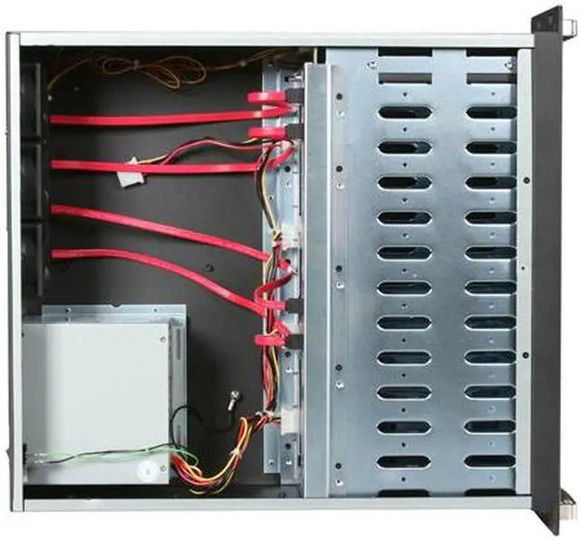 Alt view image 6 of 7 - Habey DS-1220E RAID 0, 1, 5, and JBOD 12 3.5" Drive Bays eSATA 12-bay 3U Rackmount Storage System w/ PCIe Hardware RAID Controller