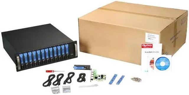 Alt view image 7 of 7 - Habey DS-1220E RAID 0, 1, 5, and JBOD 12 3.5" Drive Bays eSATA 12-bay 3U Rackmount Storage System w/ PCIe Hardware RAID Controller