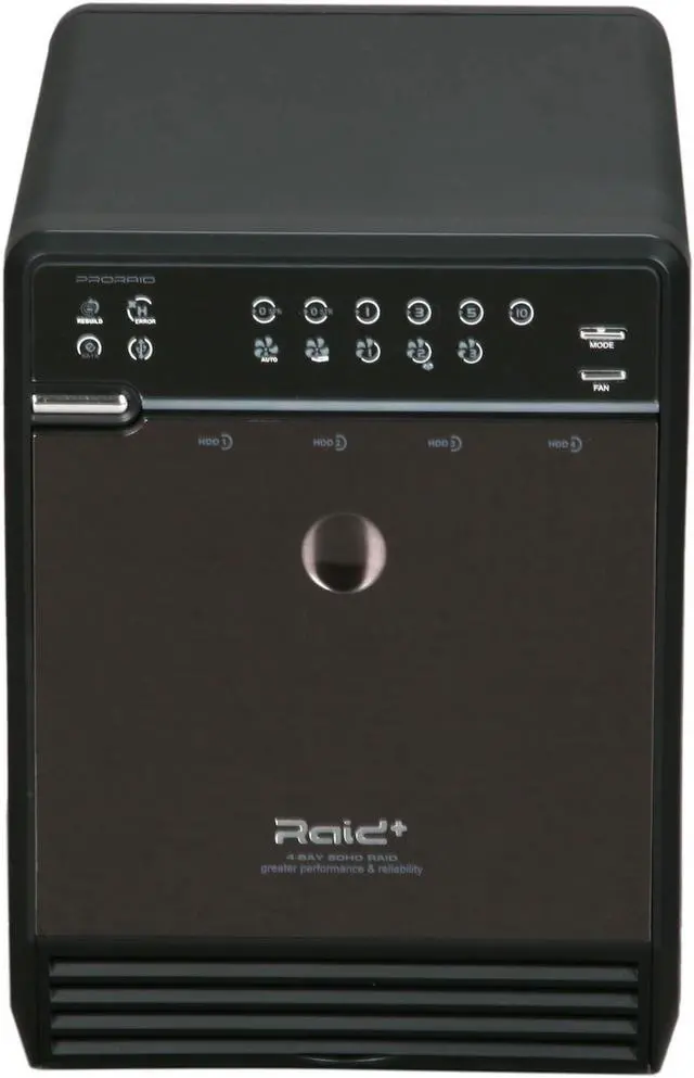 Alt view image 2 of 5 - Mediasonic HFR2-SU2S2 RAID 0 / 1 / 3 / 5 / 10 USB 2.0 eSATA PRORAID Box 4 Bay Raid Enclosure with eSATA