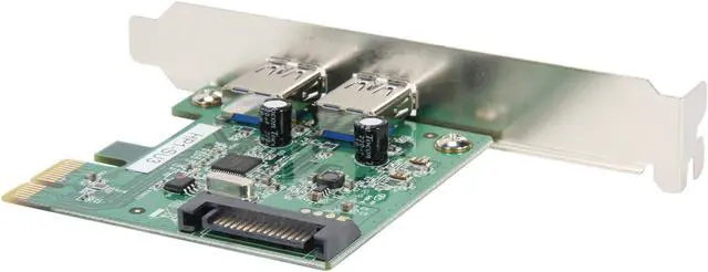Alt view image 5 of 6 - Mediasonic HP1-SU3 USB 3.0 2 Port External USB 3.0 PCI Express Card - LINUX Software RAID supported