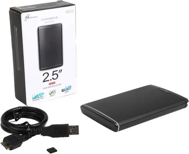 Alt view image 5 of 5 - Mediasonic ProBox HDR-SU3 2.5" SATA HDD / SSD Hot-Swappble Enclosure