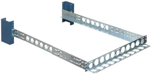 Alt view image 2 of 2 - RackSolutions 1U 2Post Universal Rack Rail with Wirebar, 24" Depth, Compatible with Dell, HP, IBM, Cable Management Included