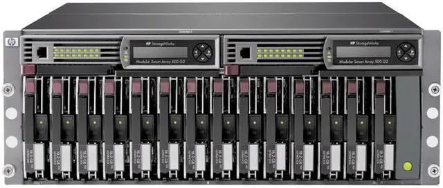 Alt view image 2 of 3 - HP 335880-B21 RAID 0, RAID 1, RAID 5, RAID 10, ADG 14 3.5" Drive Bays 2 x Ultra320 SCSI StorageWorks Modular Smart Array 500 G2 - hard drive array