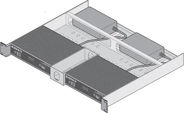Alt view image 2 of 2 - Black Box KVXHP Series Extender Rackmount Tray KVXHP-RMK