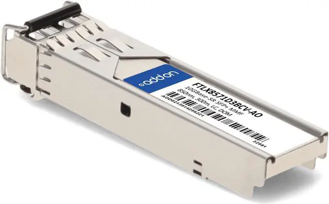 Alt view image 3 of 8 - Finisar® FTLX8571D3BCV Compatible TAA 10GBase-SR SFP+ Transceiver (MMF, 850nm, 300m, LC, DOM)