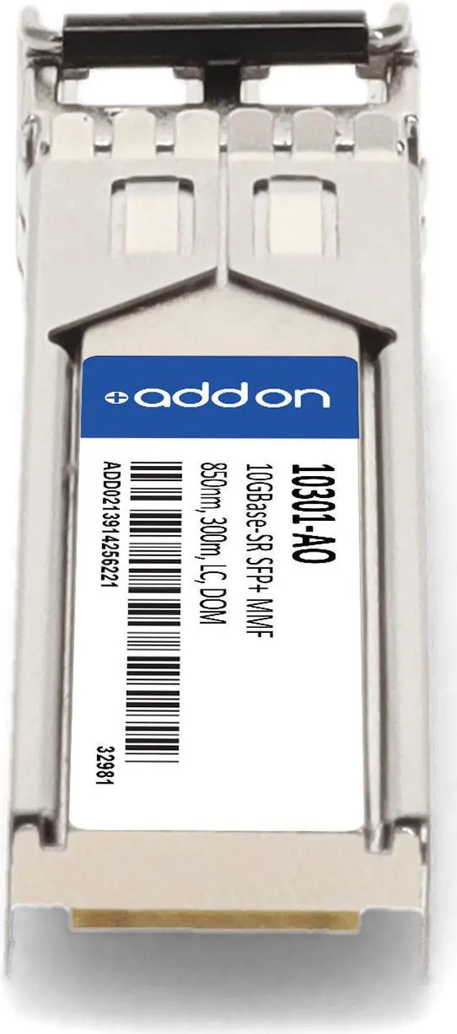 Alt view image 4 of 8 - Extreme Networks® 10301 Compatible TAA Compliant 10GBase-SR SFP+ Transceiver (MMF, 850nm, 300m, LC, DOM)