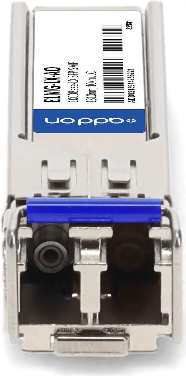 Alt view image 8 of 8 - Brocade® (Formerly) E1MG-LX Compatible TAA 1000Base-LX SFP Transceiver (SMF, 1310nm, 10km, LC, DOM)