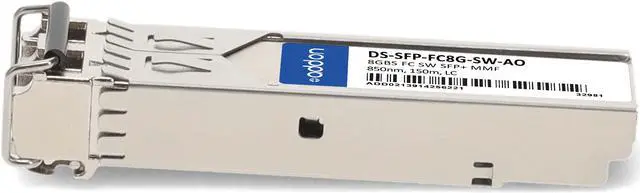 Alt view image 2 of 8 - Cisco® DS-SFP-FC8G-SW Compatible TAA Compliant 8GBase-SW Fibre Channel SFP+ Transceiver (MMF, 850nm, 150m, LC)