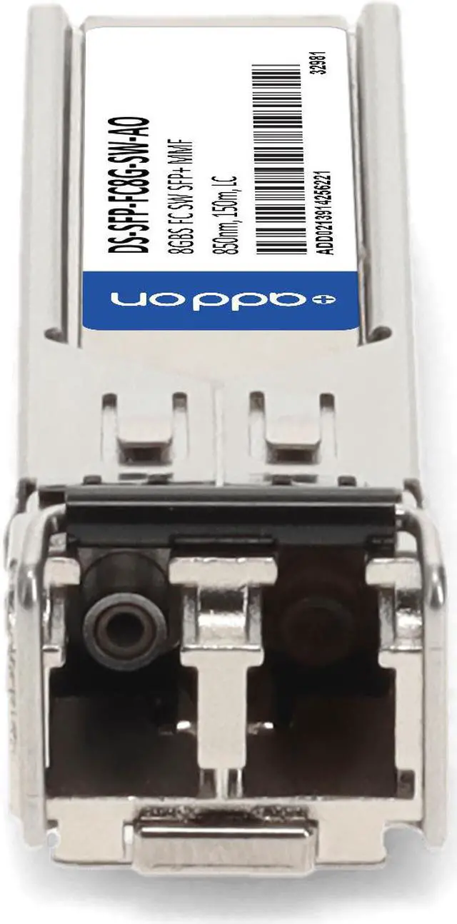 Alt view image 8 of 8 - Cisco® DS-SFP-FC8G-SW Compatible TAA Compliant 8GBase-SW Fibre Channel SFP+ Transceiver (MMF, 850nm, 150m, LC)