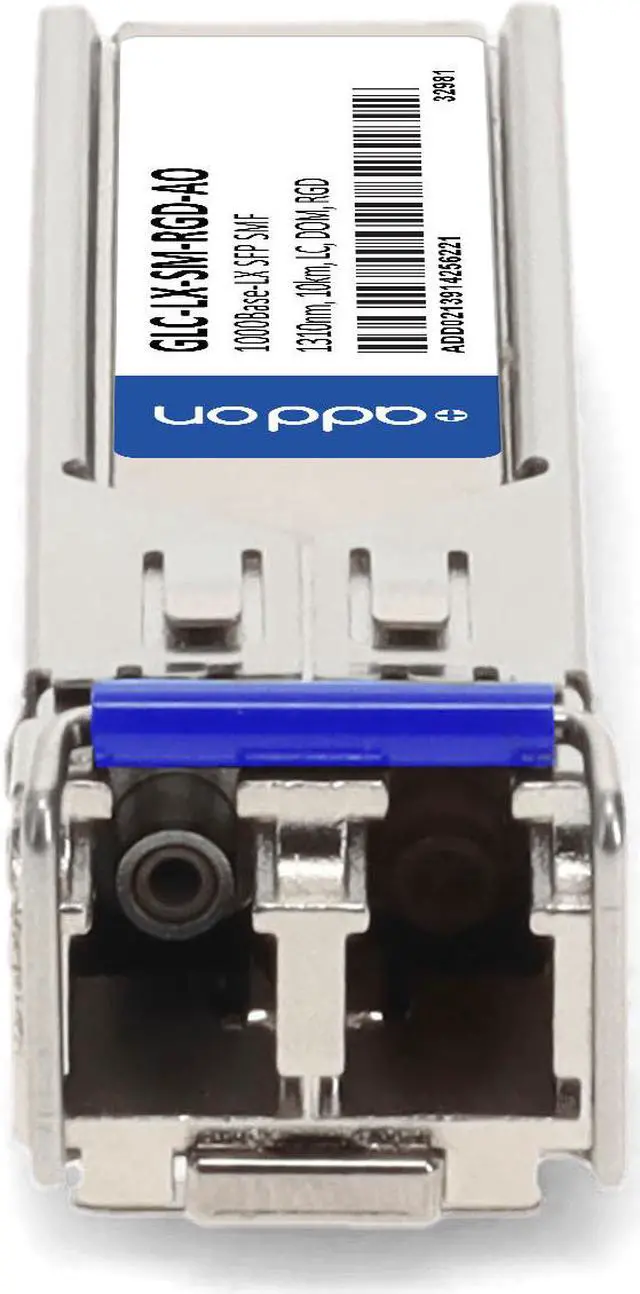 Alt view image 8 of 8 - Cisco® GLC-LX-SM-RGD Compatible 1000Base-LX SFP Transceiver (SMF, 1310nm, 10km, LC, -40 to 85C)