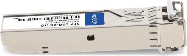 Alt view image 6 of 8 - Cisco® SFP-10G-ZR Compatible TAA 10GBase-ZR SFP+ Transceiver (SMF, 1550nm, 80km, LC, DOM)