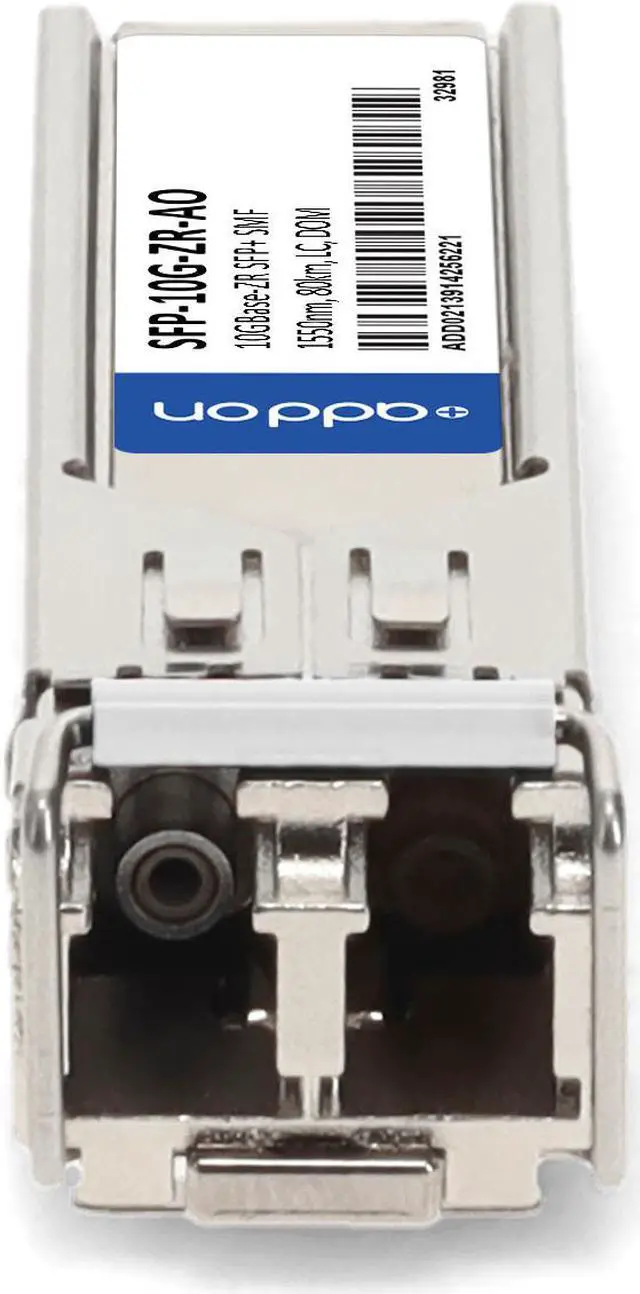 Alt view image 8 of 8 - Cisco® SFP-10G-ZR Compatible TAA 10GBase-ZR SFP+ Transceiver (SMF, 1550nm, 80km, LC, DOM)