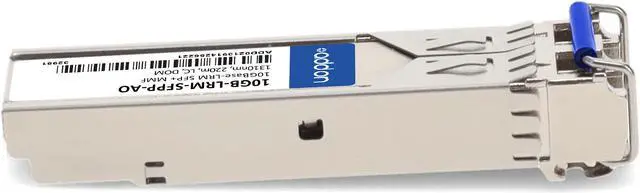 Alt view image 6 of 8 - Enterasys® 10GB-LRM-SFPP Compatible TAA Compliant 10GBase-LRM SFP+ Transceiver (MMF, 1310nm, 220m, LC, DOM)
