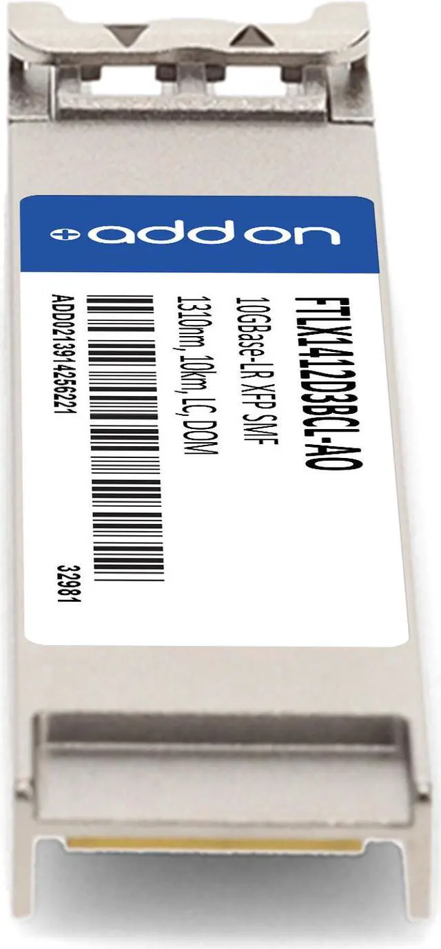 Alt view image 4 of 8 - Finisar® FTLX1412D3BCL Compatible TAA 10GBase-LR XFP Transceiver Low Power (SMF, 1310nm, 10km, LC, DOM)