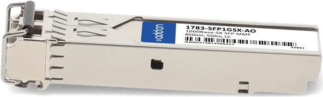 Alt view image 2 of 8 - Allen-Bradley® 1783-SFP1GSX Compatible TAA 1000Base-SX SFP Transceiver (MMF, 850nm, 550m, LC, DOM)