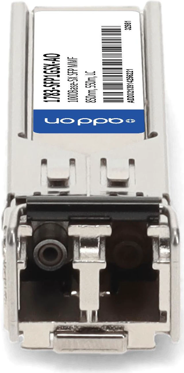 Alt view image 8 of 8 - Allen-Bradley® 1783-SFP1GSX Compatible TAA 1000Base-SX SFP Transceiver (MMF, 850nm, 550m, LC, DOM)