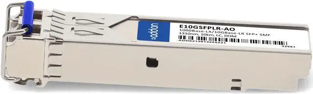 Alt view image 2 of 7 - Intel® E10GSFPLR Compatible TAA Compliant 1000BASE-LX and 10GBase-LR SFP+ Transceiver (SMF, 1310nm, 10km, LC, DOM)