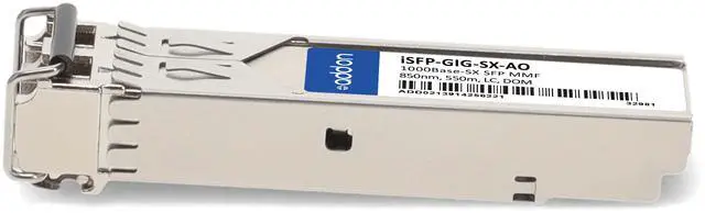 Alt view image 2 of 8 - Alcatel-Lucent Nokia® iSFP-GIG-SX Compatible TAA 1000Base-SX SFP Transceiver (MMF, 850nm, 550m, LC, DOM, -40 to 85C)