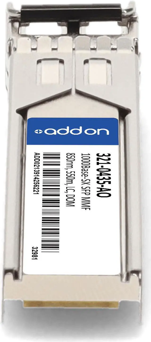 Alt view image 4 of 8 - NetScout® 321-0435 Compatible TAA 1000Base-SX SFP Transceiver (MMF, 850nm, 550m, LC, DOM)