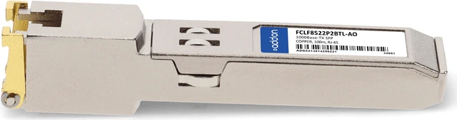 Alt view image 2 of 8 - Finisar® FCLF8522P2BTL Compatible TAA 10/100/1000Base-TX SFP Transceiver (Copper, 100m, RJ-45)