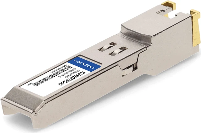 Alt view image 5 of 8 - Finisar® FCLF8522P2BTL Compatible TAA 10/100/1000Base-TX SFP Transceiver (Copper, 100m, RJ-45)
