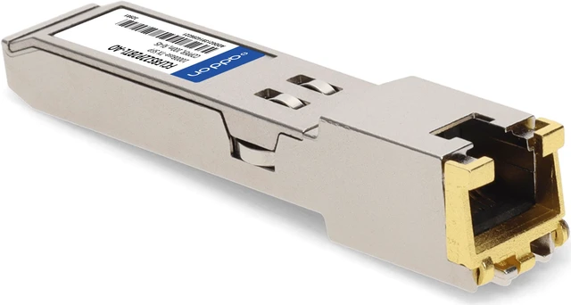 Alt view image 7 of 8 - Finisar® FCLF8522P2BTL Compatible TAA 10/100/1000Base-TX SFP Transceiver (Copper, 100m, RJ-45)