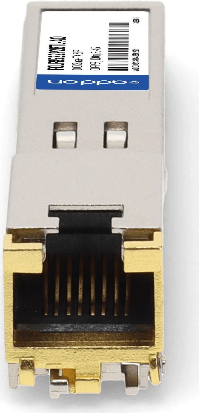 Alt view image 8 of 8 - Finisar® FCLF8522P2BTL Compatible TAA 10/100/1000Base-TX SFP Transceiver (Copper, 100m, RJ-45)