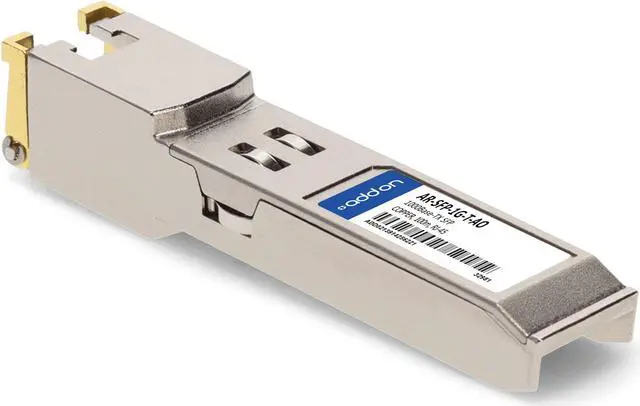 Alt view image 3 of 8 - Arista Networks® SFP-1G-T Compatible TAA 10/100/1000Base-TX SFP Transceiver (Copper, 100m, RJ-45)