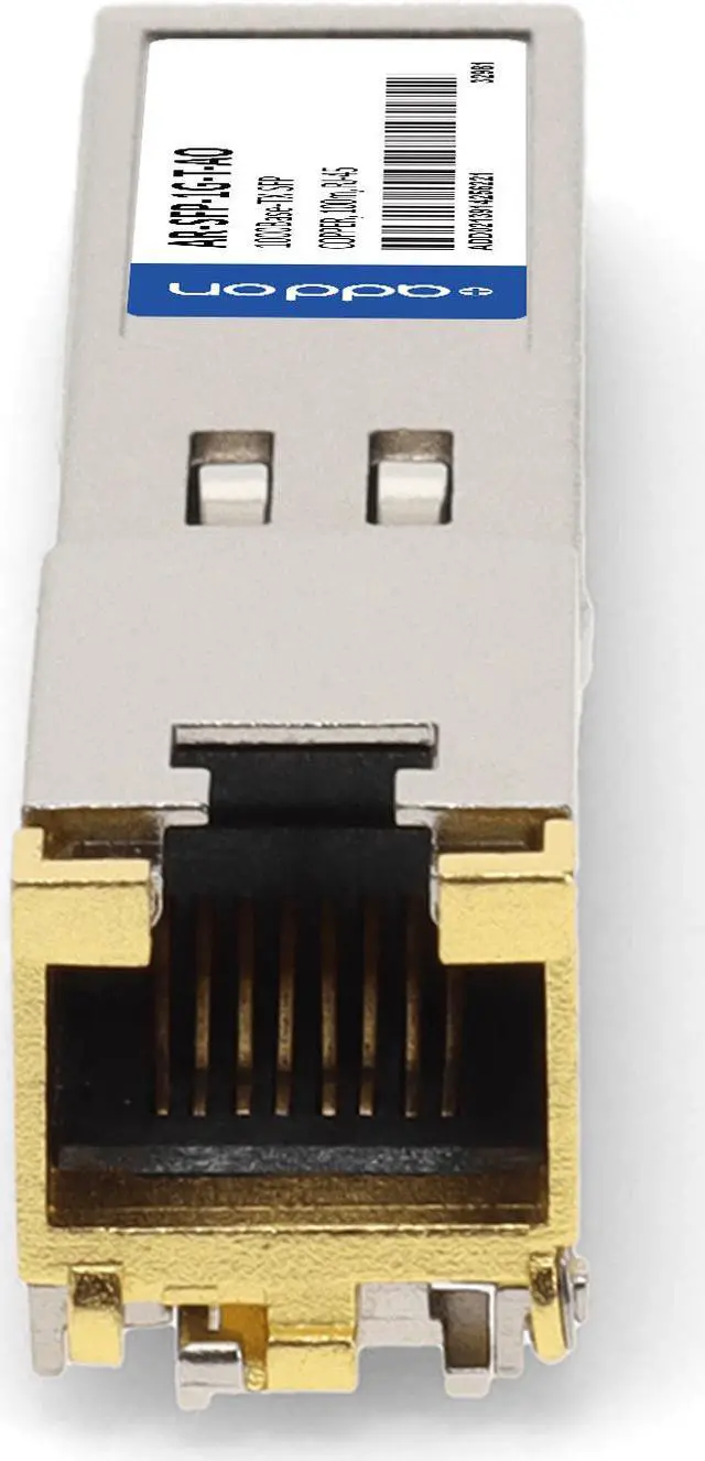 Alt view image 8 of 8 - Arista Networks® SFP-1G-T Compatible TAA 10/100/1000Base-TX SFP Transceiver (Copper, 100m, RJ-45)