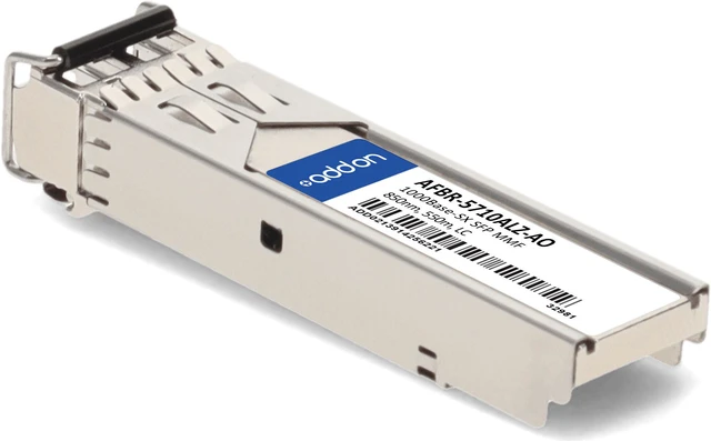 Alt view image 3 of 8 - Avago® AFBR-5710ALZ Compatible TAA 1000Base-SX SFP Transceiver (MMF, 850nm, 550m, LC, DOM)