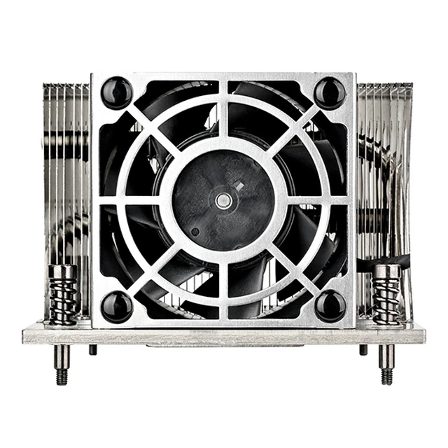 Alt view image 2 of 4 - SilverStone 2U small form factor server / workstation CPU cooler for Intel LGA1700 sockets.