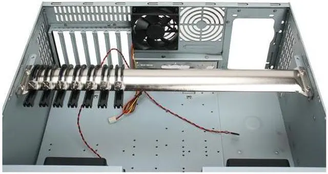 Alt view image 11 of 12 - iStarUSA D-406-B6SA-SILVER-ND Steel 4U Rackmount Server Case 6xSATA Hot-Swap 20"depth Only 2 External 5.25" Drive Bays