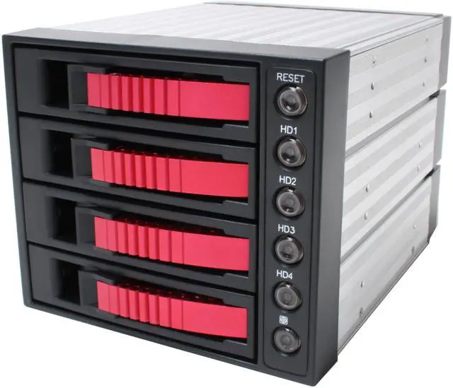 Main image of iStarUSA BPU-340-SA- RED 3x5.25" to 4x3.5" SATA2.0 Hot-Swap Backplane Raid Cage - OEM
