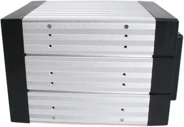 Alt view image 3 of 5 - iStarUSA BPU-340-SA- BLUE 3x5.25" to 4x3.5" SATA2.0 Hot-Swap Backplane Raid Cage - OEM