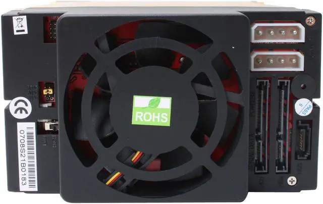 Alt view image 3 of 4 - iStarUSA BPU-230-SA- BLUE 2x5.25" to 3x3.5" SATA2.0 Hot-Swap Backplane Raid Cage - OEM