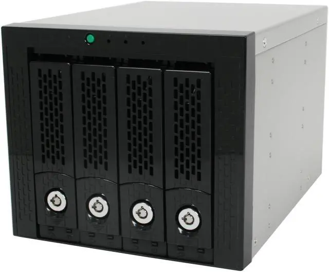 Main image of RAIDAGE jAge34R40MS 4 3.5" Drive Bays AS/SATA (1 Int. mini SAS connector) 4-in-3 internal SAS/SATA Raid Cage with 1 Int. mini SAS connector